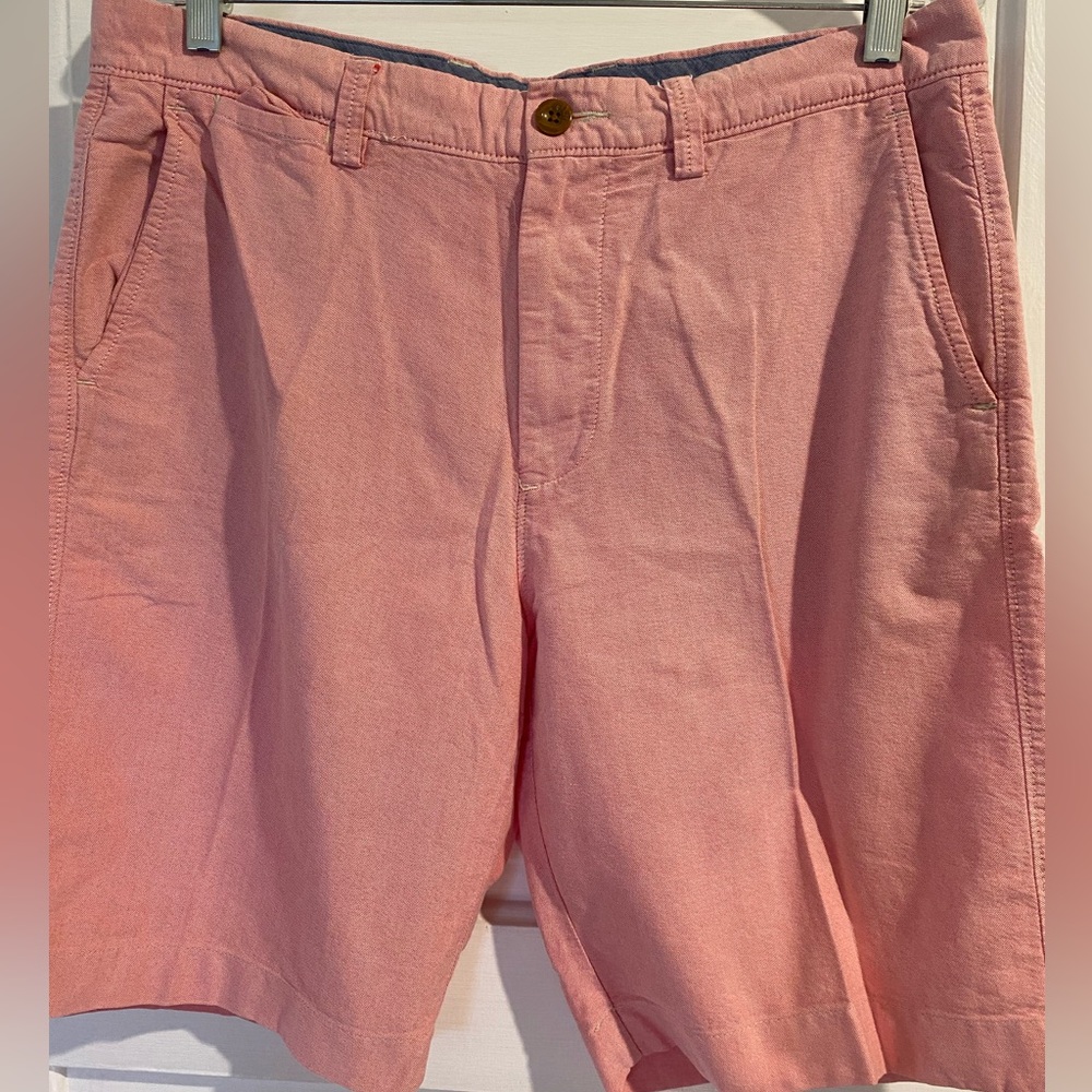 J Crew Club Shorts Pink Flat Front Chinos - size 34 - Picture 4 of 8